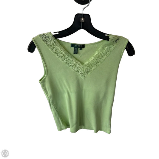 Top Sleeveless Basic By Lauren By Ralph Lauren In Green, Size: S