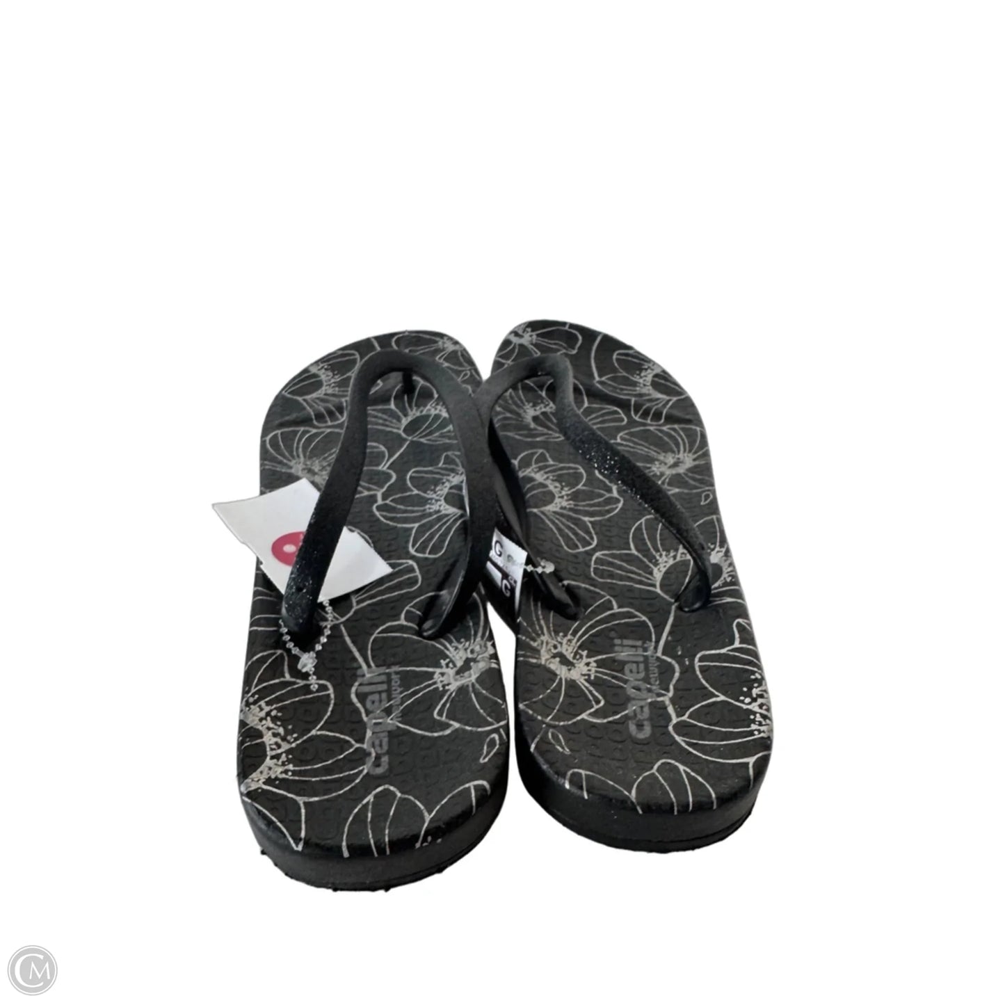 Sandals Flip Flops By Capelli In Black & White, Size: 8