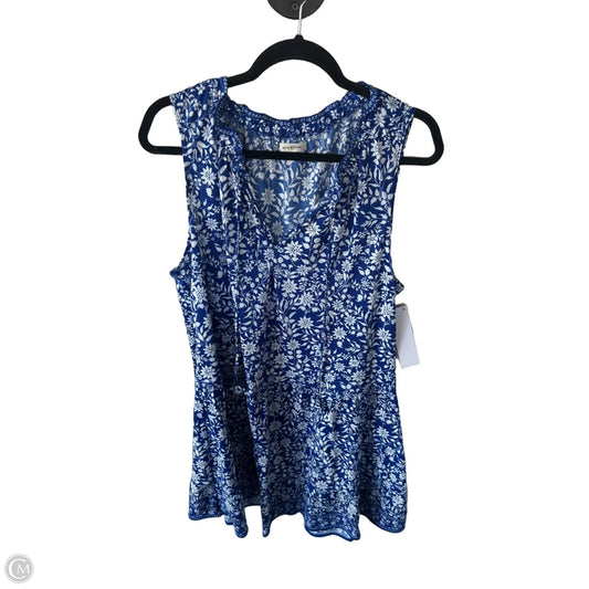 Dress Casual Short By Max Studio In Blue & White, Size: 1x