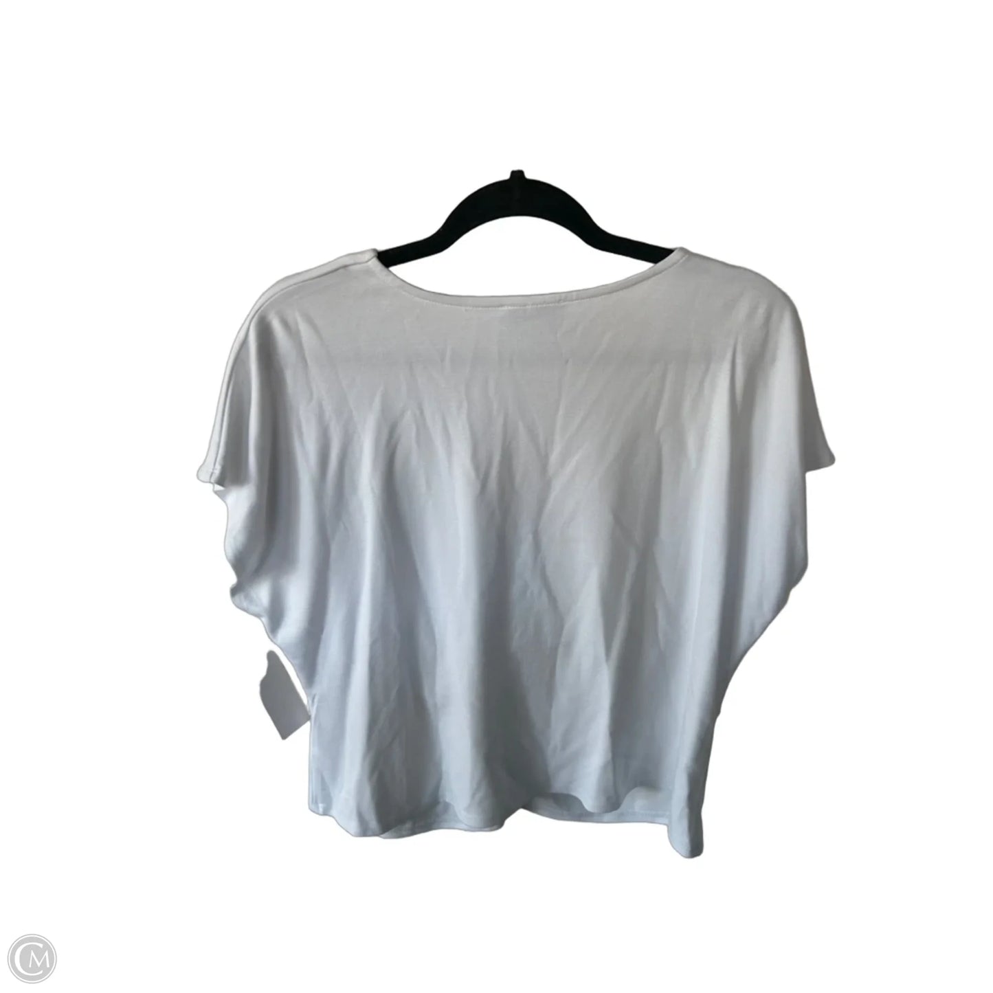Top Short Sleeve By Cece In White, Size: L
