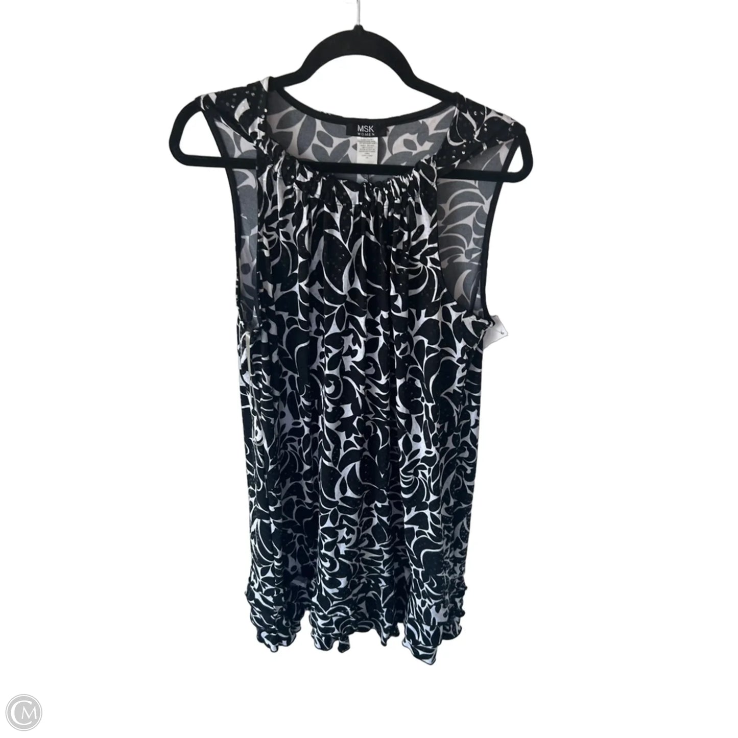 Dress Party Midi By Msk In Black & White, Size: 0
