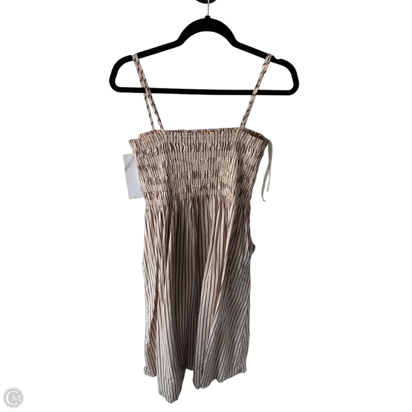 Dress Casual Midi By Pistola In Brown & Cream, Size: L