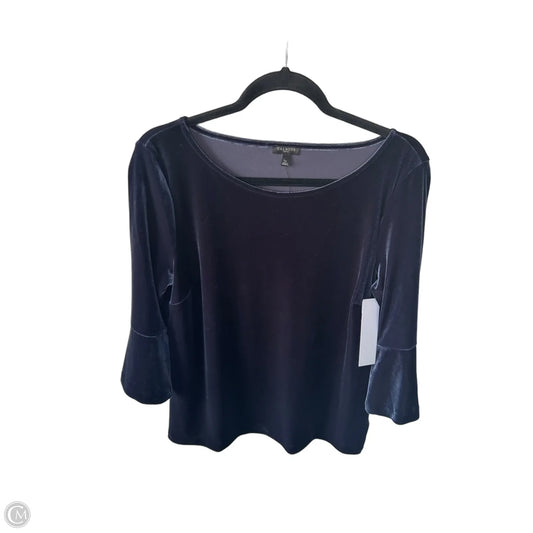Blouse 3/4 Sleeve By Talbots In Blue, Size: Lp