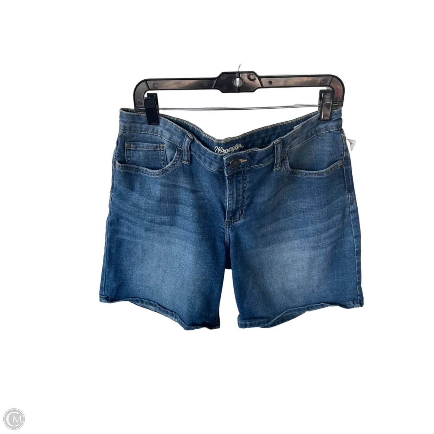 Shorts By Wrangler In Blue Denim, Size: 12