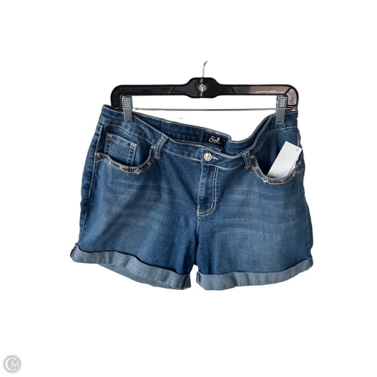 Shorts By Earl Jean In Blue Denim, Size: 16