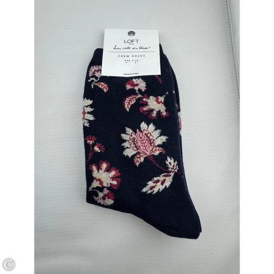 Socks By Loft In Blue & Cream, Size: Osfm