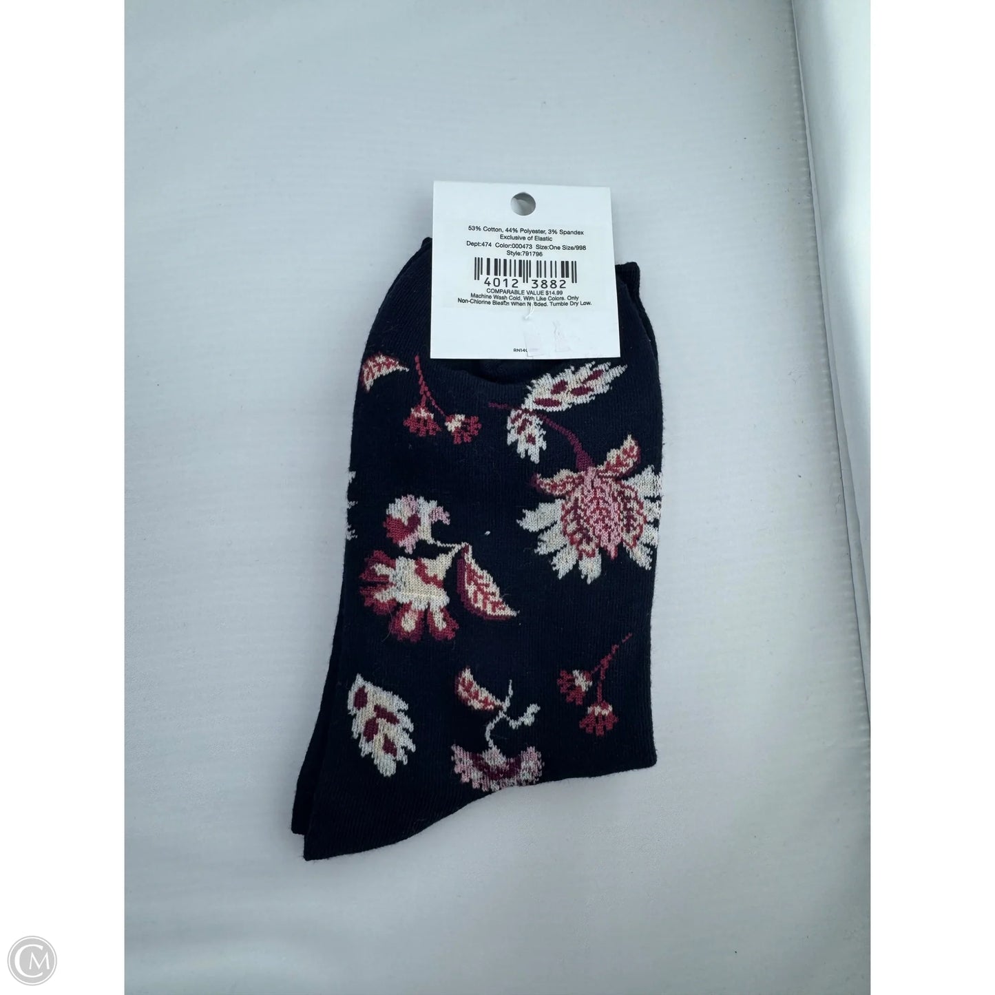 Socks By Loft In Blue & Cream, Size: Osfm