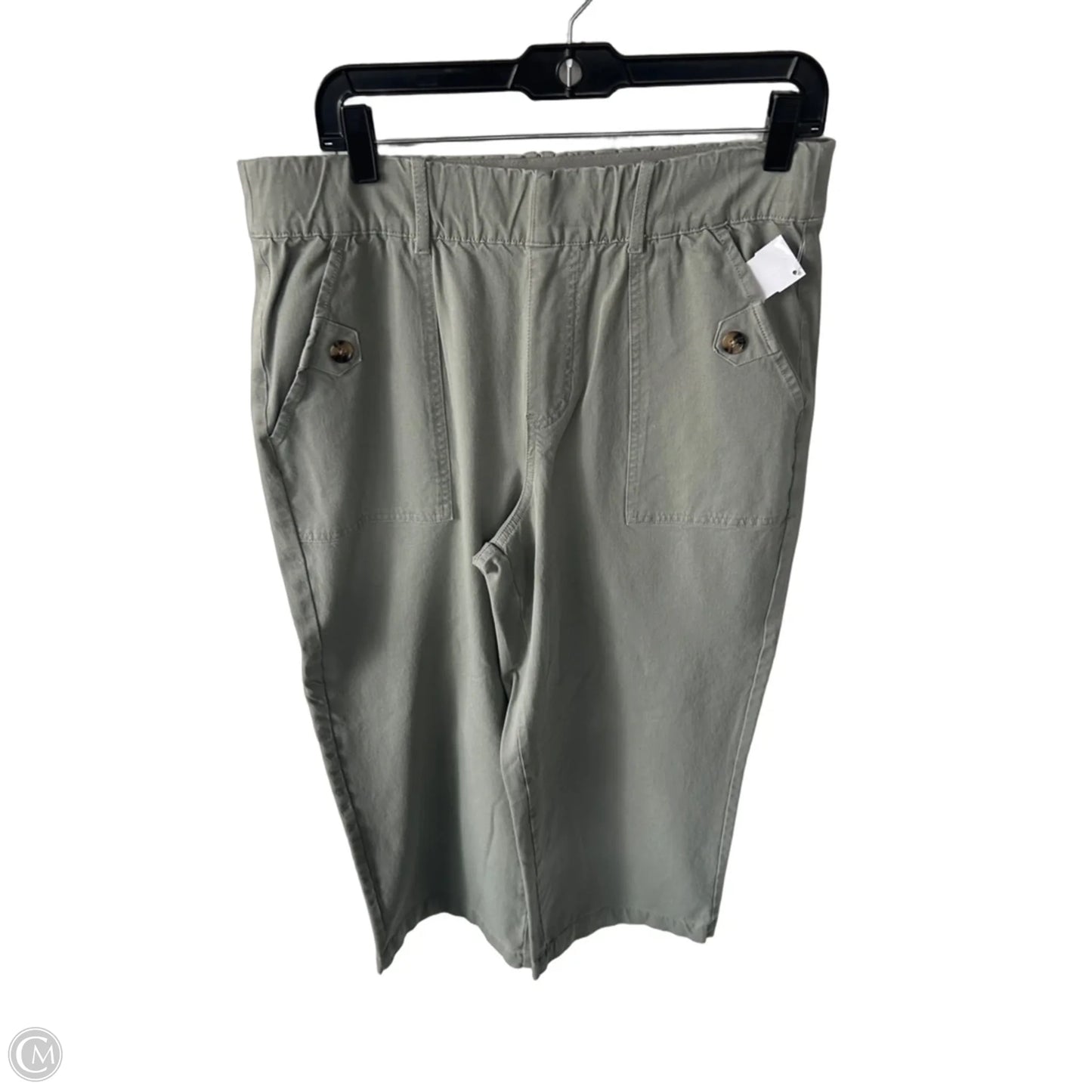 Pants Cropped By Any Body In Green, Size: M