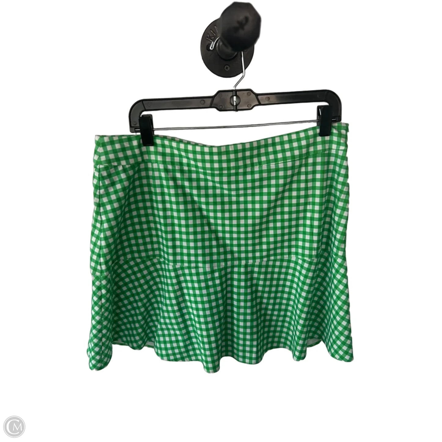 Athletic Skort By Rlx In Green & White, Size: L