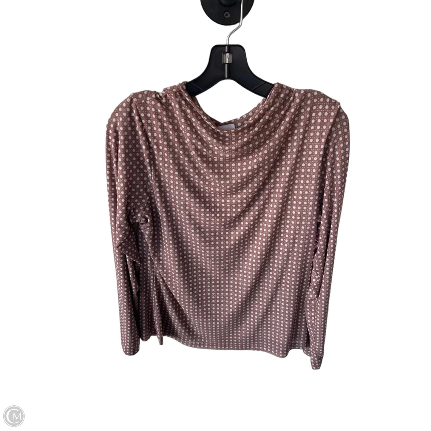 Athletic Top Long Sleeve Crewneck By Cmc In Bronze, Size: L