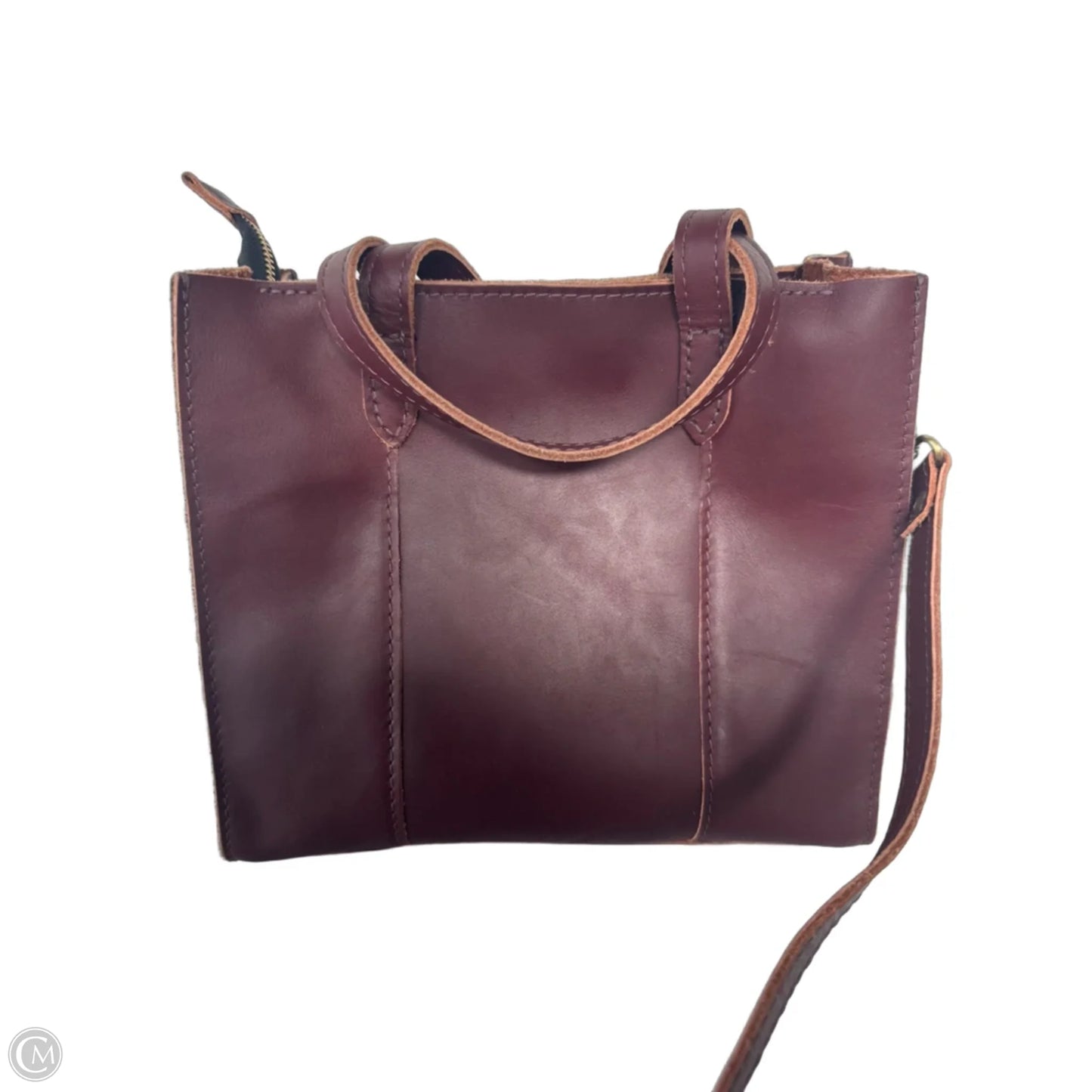 Handbag Leather By Portland Leather, Size: Large