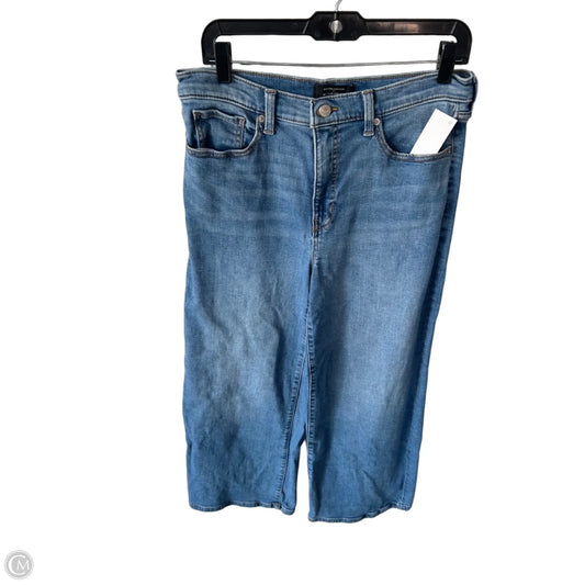 Jeans Wide Leg By Banana Republic In Blue Denim, Size: 10
