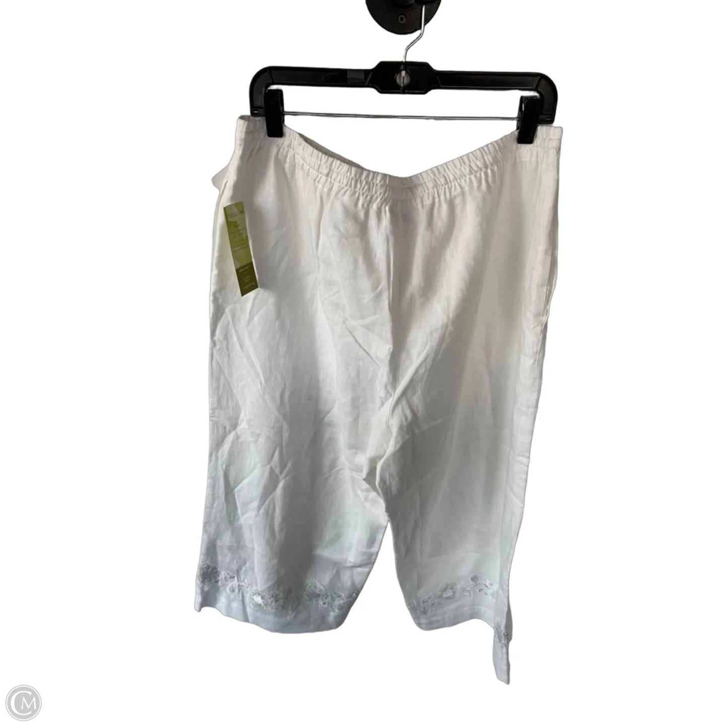 Pants Linen By Coldwater Creek In White, Size: Xl