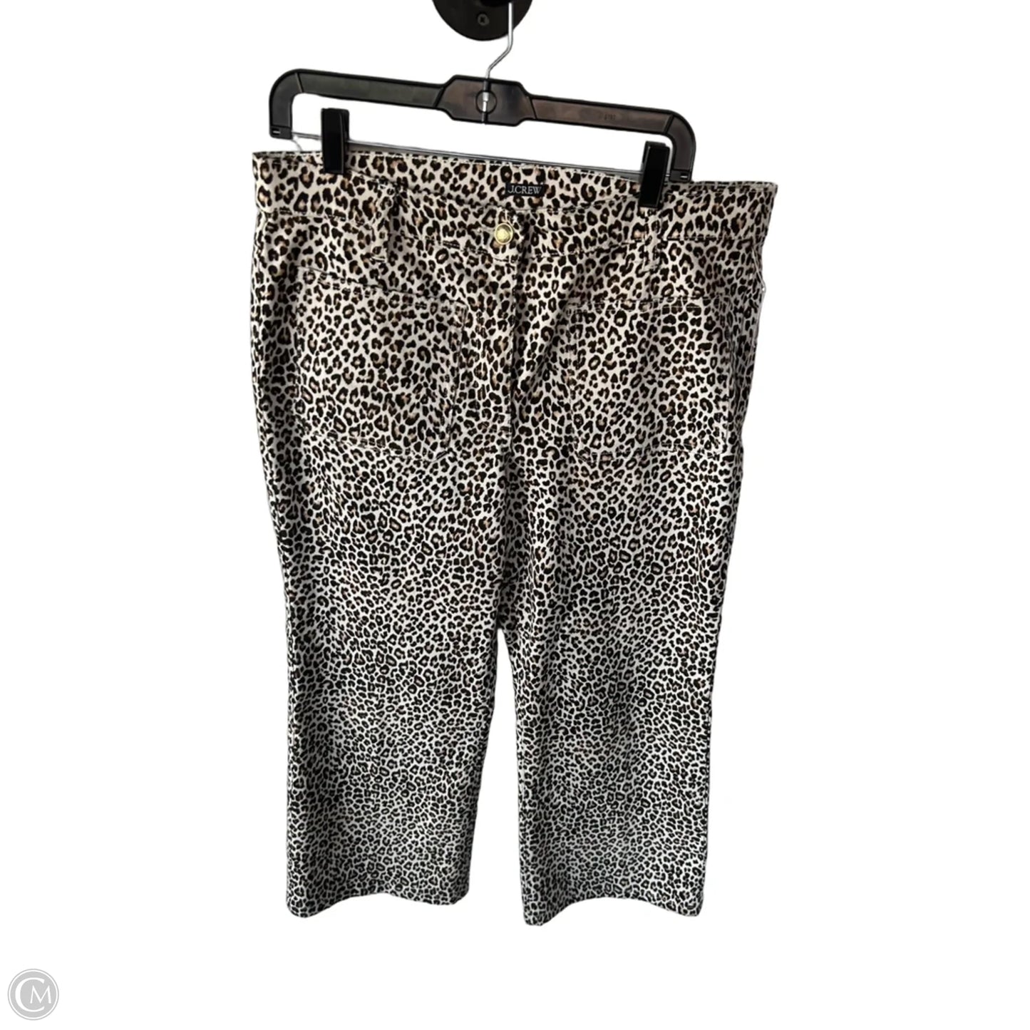 Jeans Wide Leg By J. Crew In Animal Print, Size: 12
