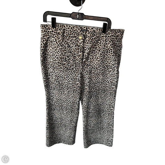 Jeans Wide Leg By J. Crew In Animal Print, Size: 12