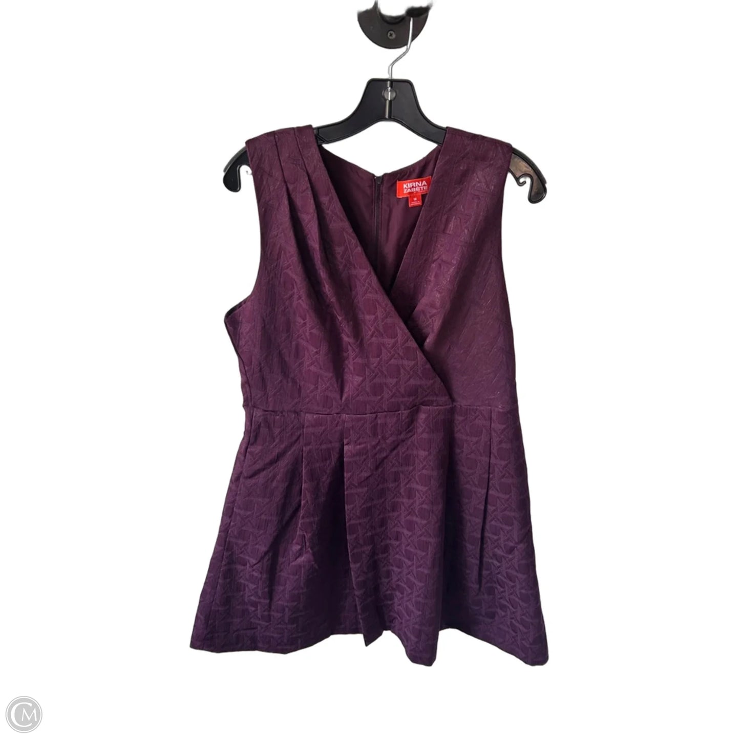 Dress Work By Kirna Zabete In Purple, Size: Xl