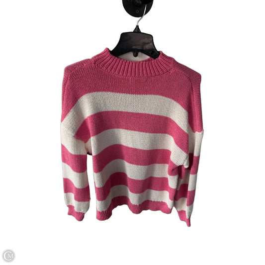 Sweater By Prettygarden In Pink & White, Size: S