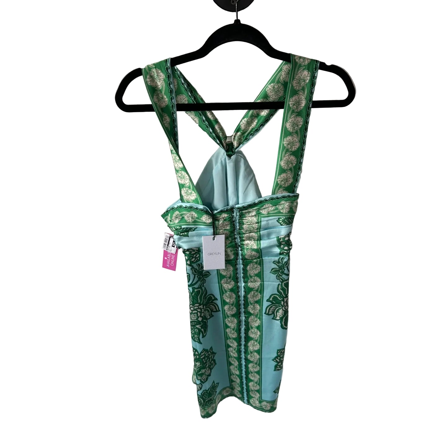 Dress Party Short By Greylin In Blue & Green, Size: M