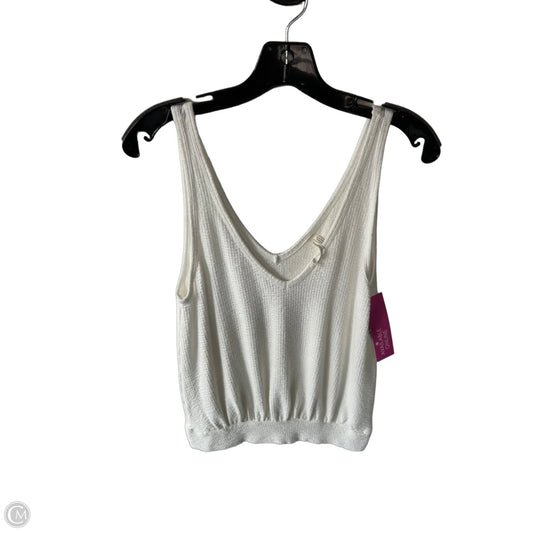 Top Sleeveless By Anthropologie In White, Size: M