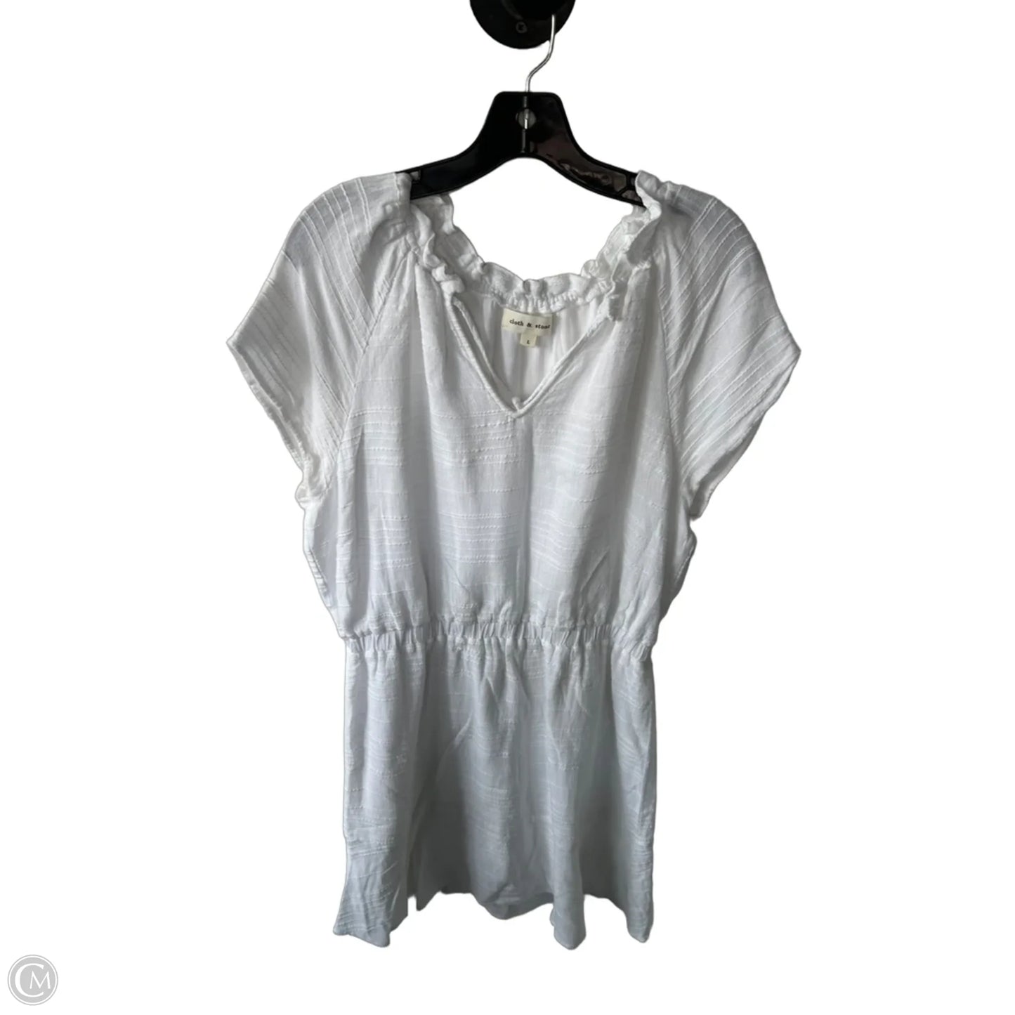 Dress Casual Midi By Cloth & Stone In White, Size: L
