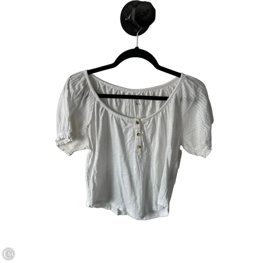Top Short Sleeve By Pilcro In White, Size: S