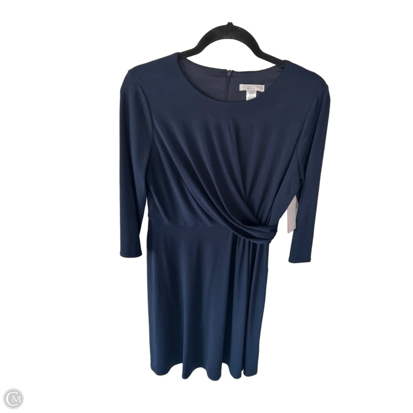 Dress Party Midi By London Times In Navy, Size: Mp