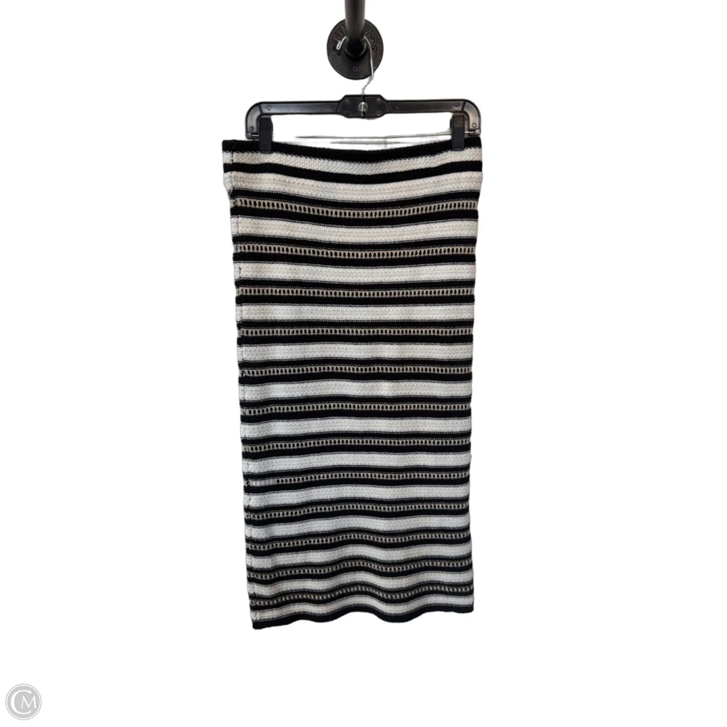 Skirt Midi By Nine West In Black & White, Size: M