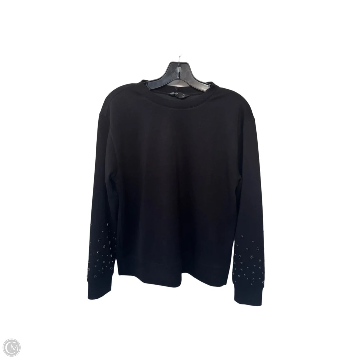 Sweatshirt Crewneck By Simply Vera In Black, Size: Xs