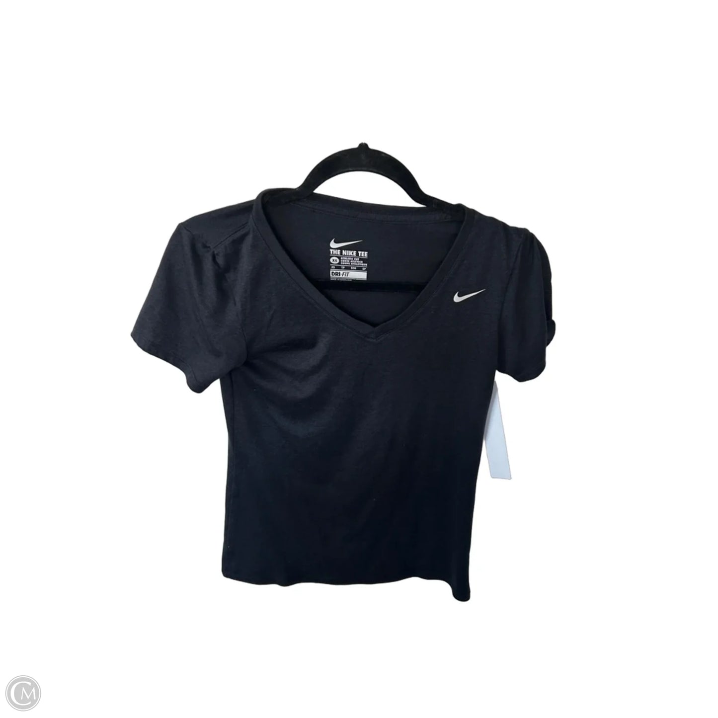 Athletic Top Short Sleeve By Nike In Grey, Size: Xs