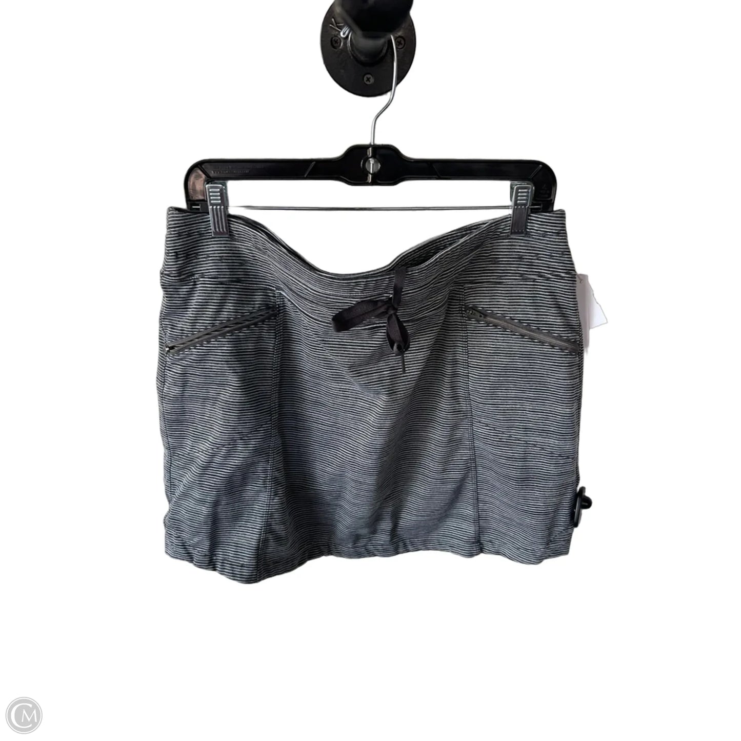 Athletic Skort By Athleta In Grey & White, Size: L