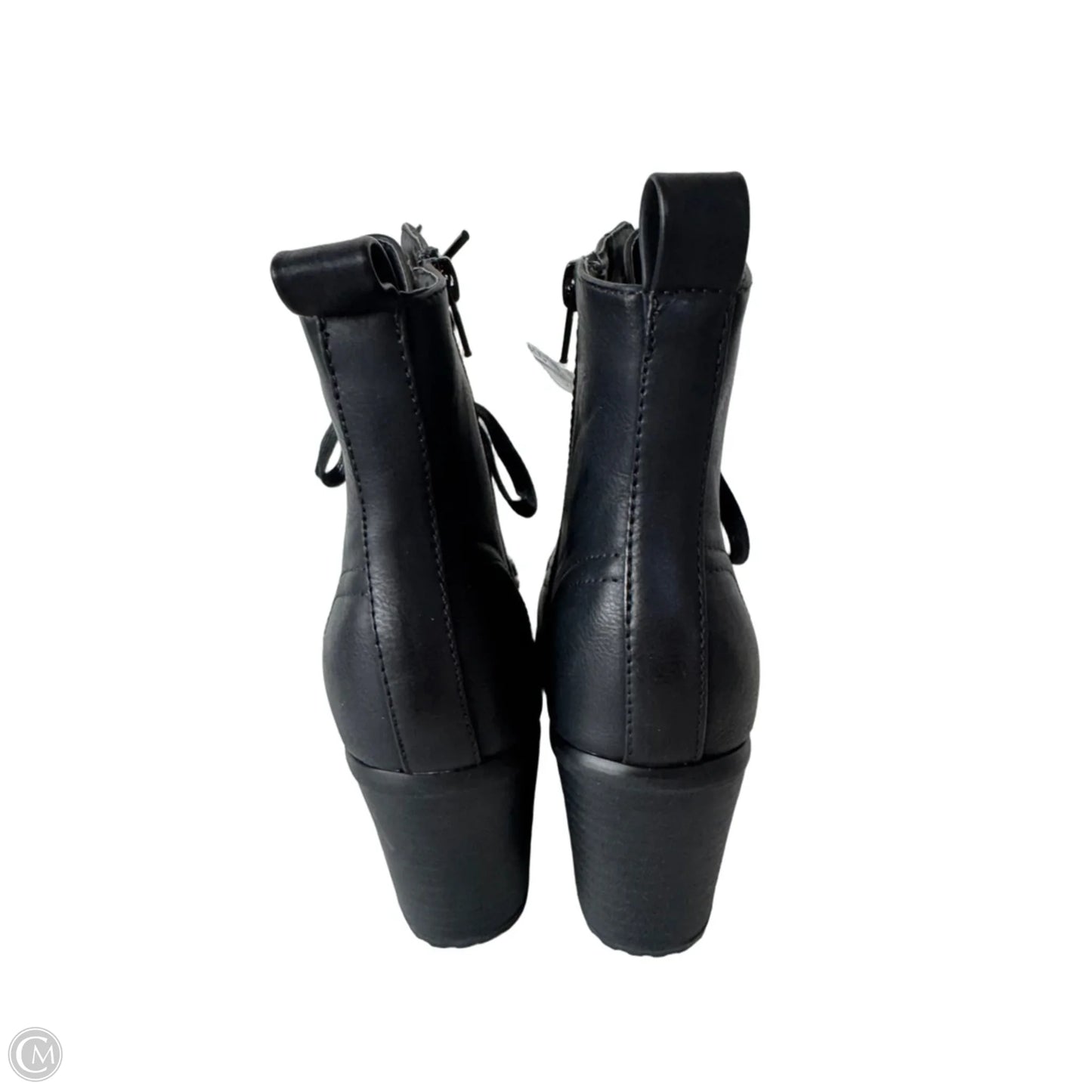 Boots Ankle Heels By Clothes Mentor In Black, Size: 7