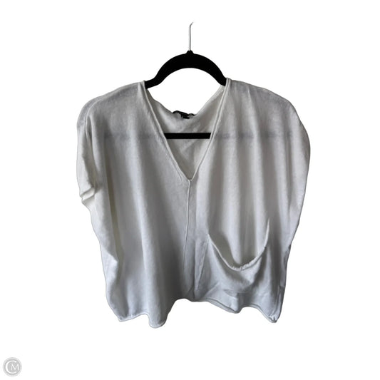 Vest Sweater By Eileen Fisher In White, Size: Xl