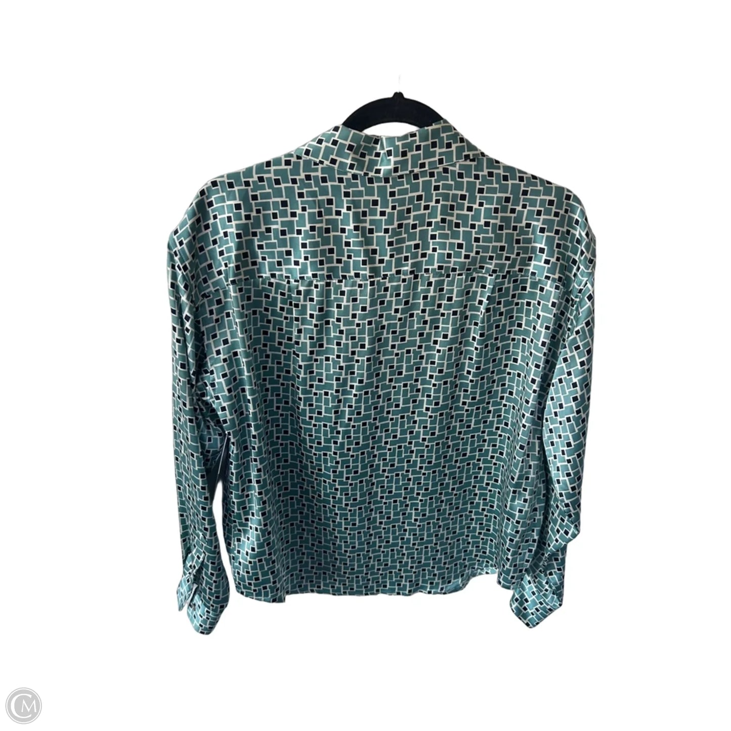 Blouse Long Sleeve By Clothes Mentor In Grey, Size: M