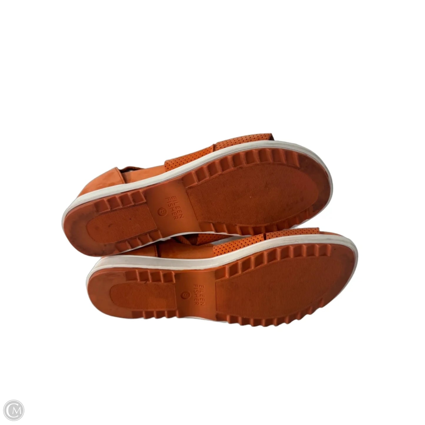 Sandals Flats By Eileen Fisher In Orange, Size: 8