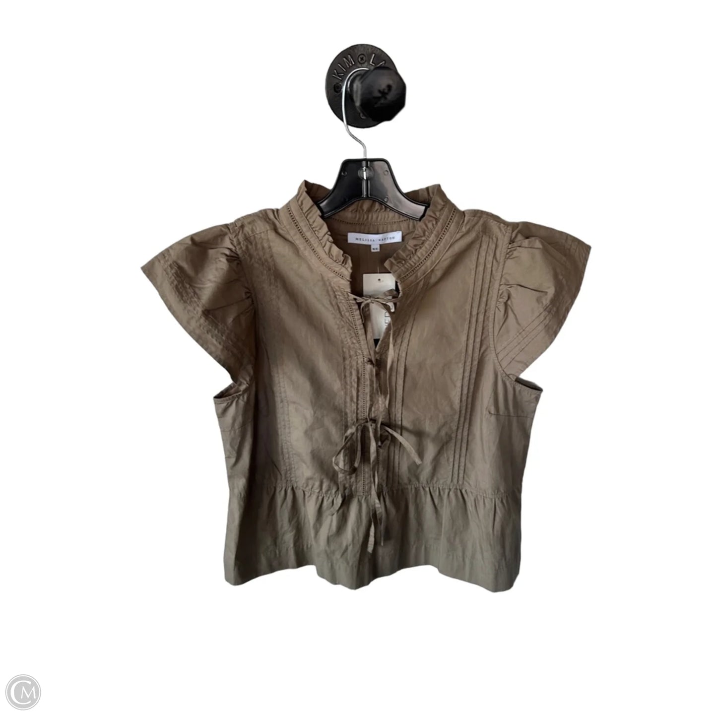 Blouse Sleeveless By Evereve In Brown, Size: M