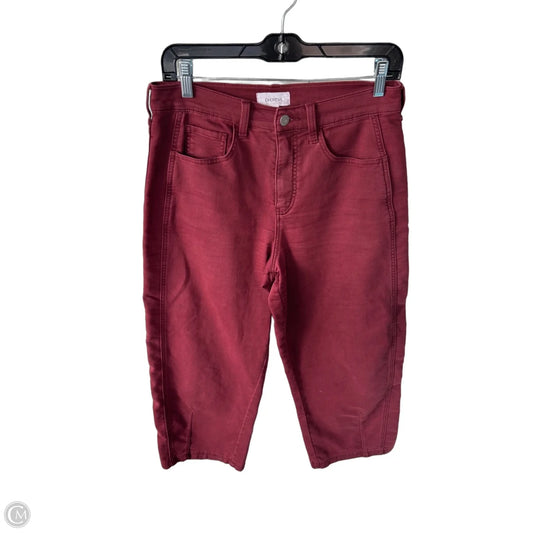 Jeans Wide Leg By Evereve In Red Denim, Size: 6