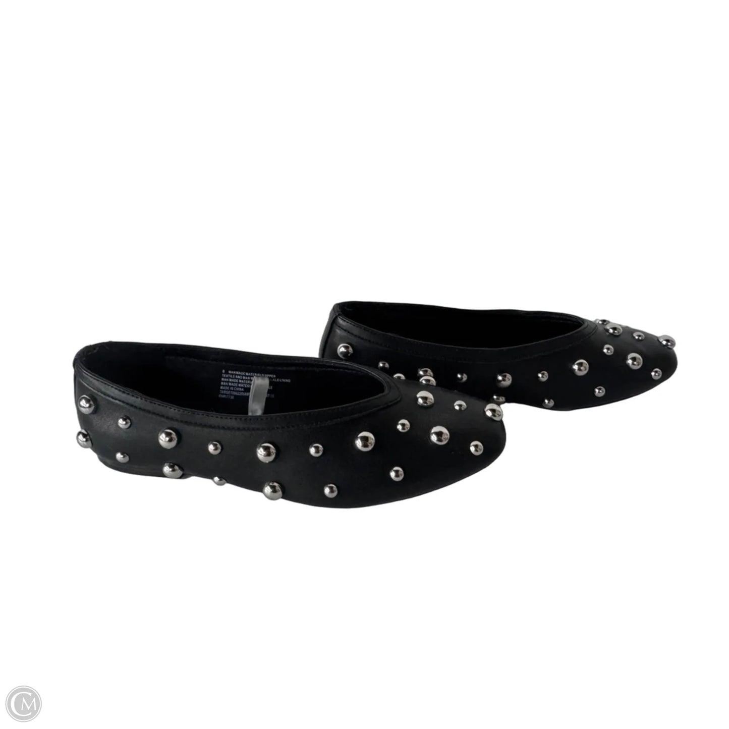 Shoes Flats By A New Day In Black & Silver, Size: 8