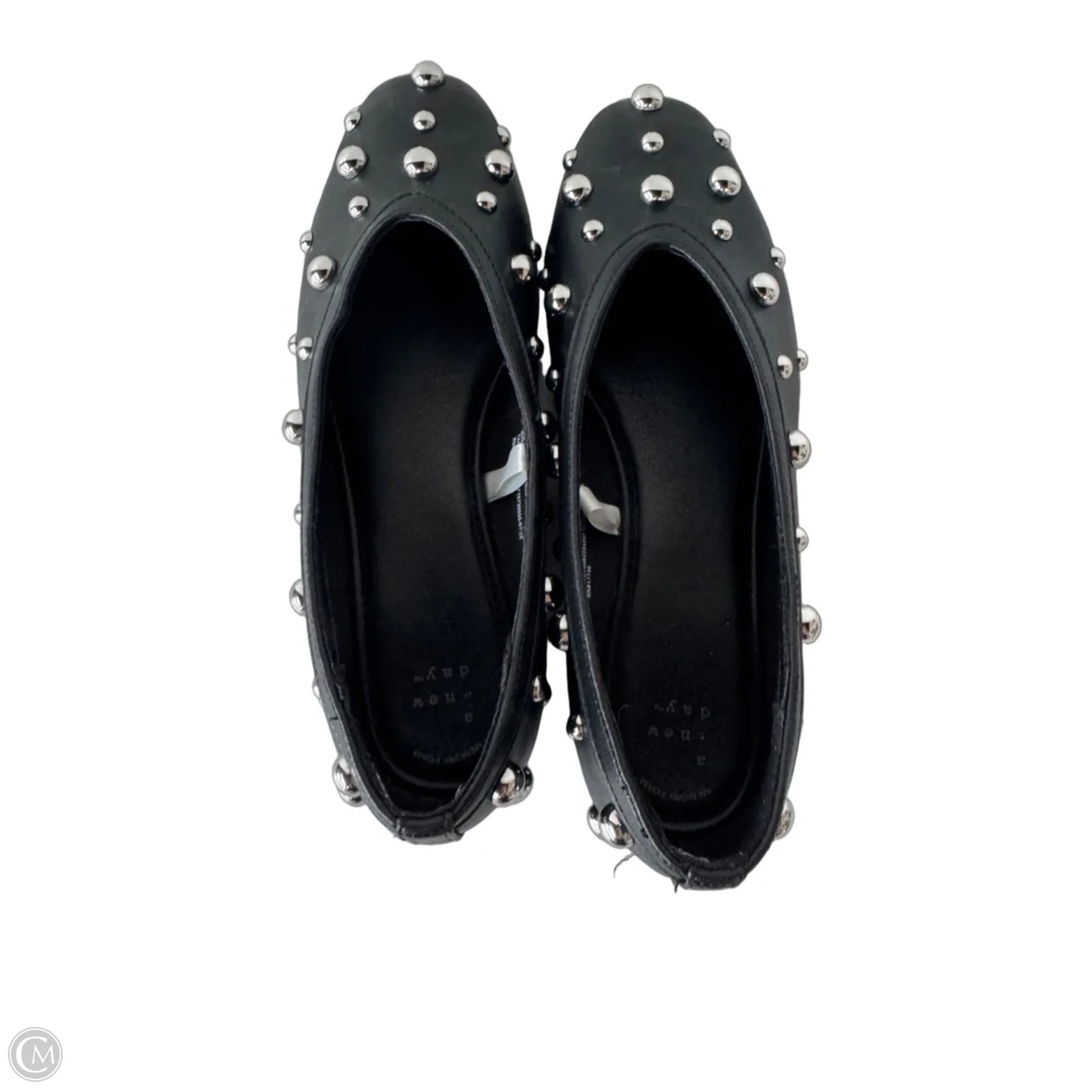 Shoes Flats By A New Day In Black & Silver, Size: 8