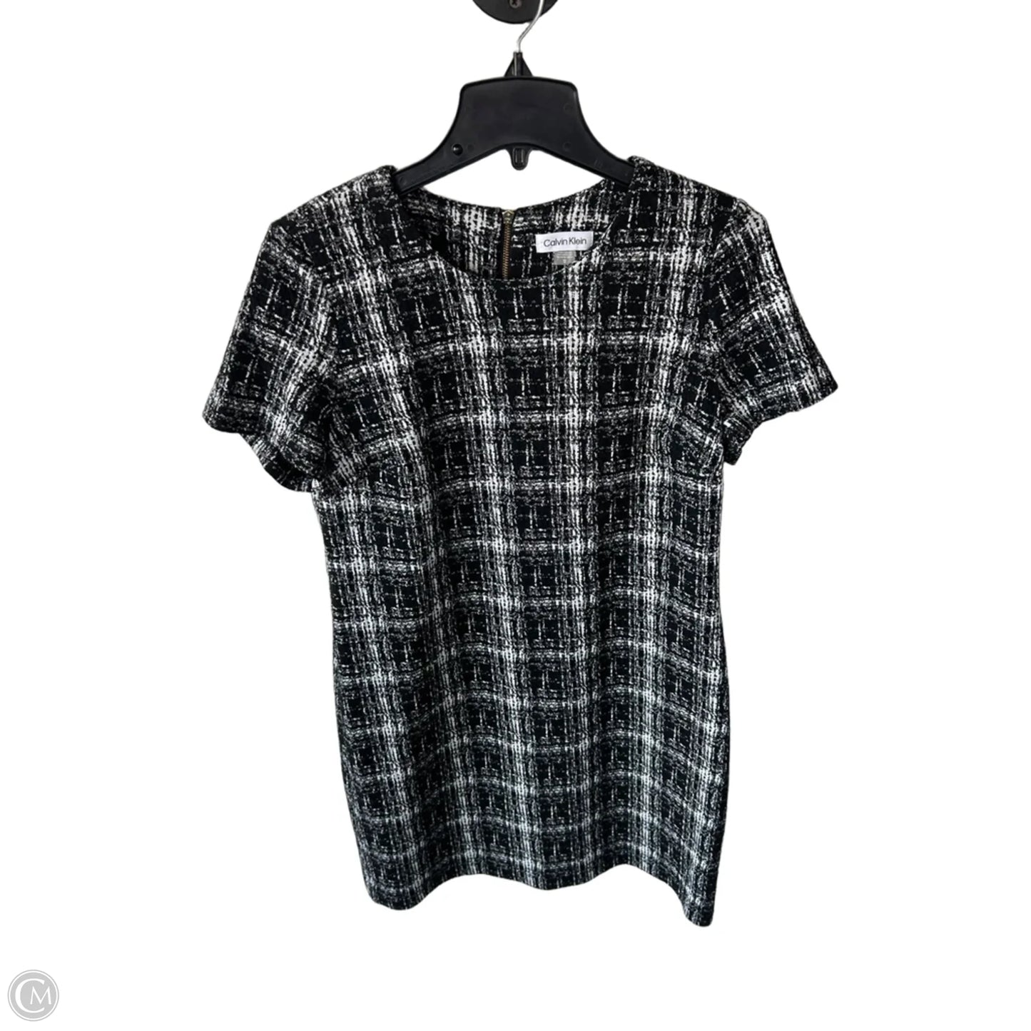 Dress Work By Calvin Klein In Black & White, Size: L