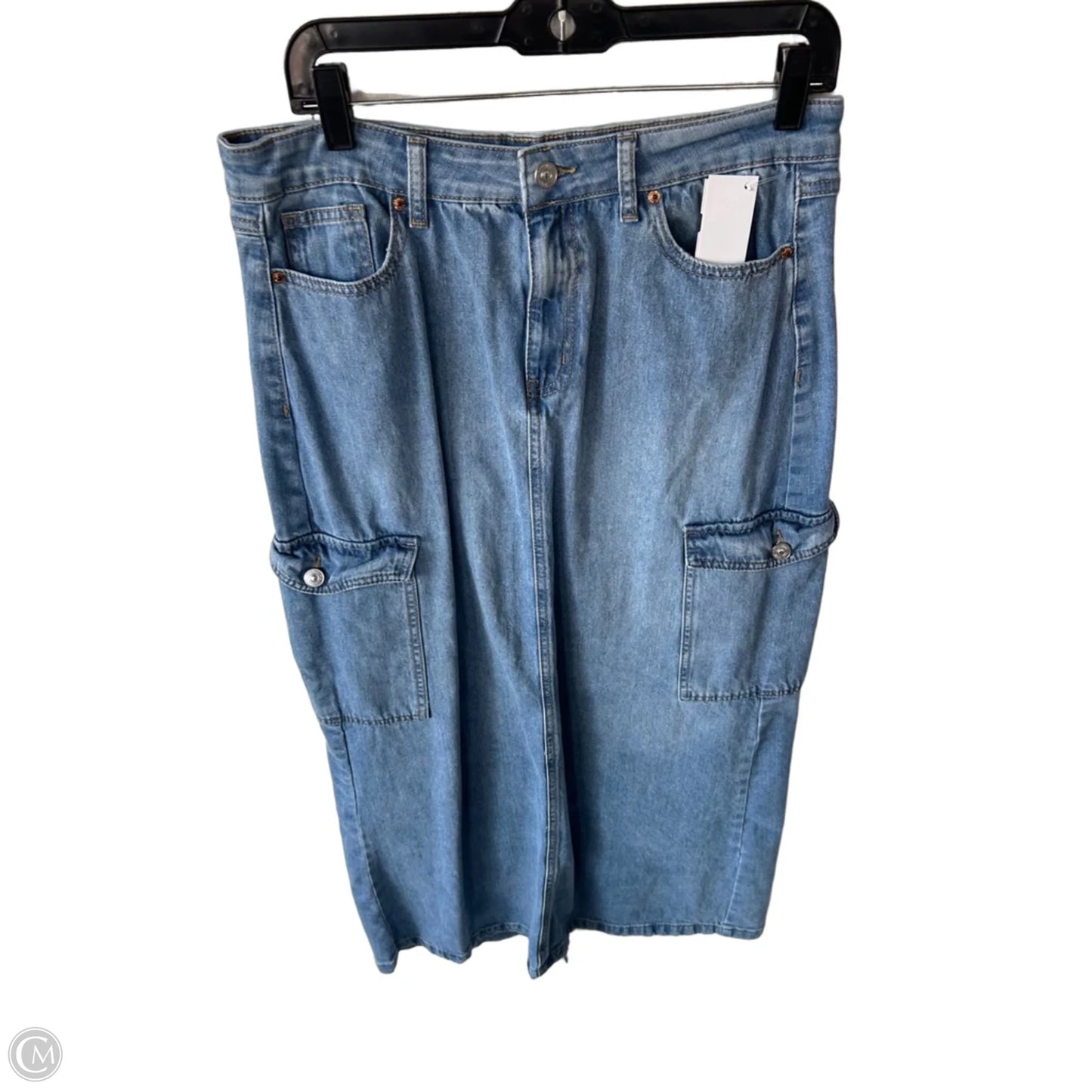 Skirt Maxi By Rewash In Blue Denim, Size: 12