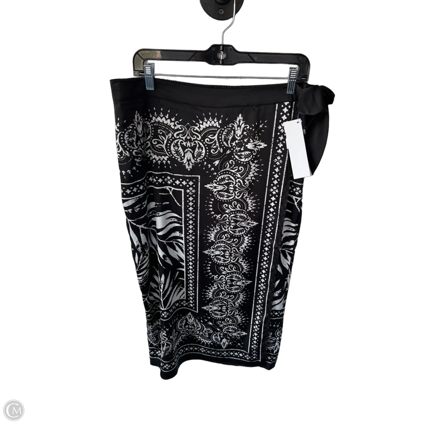 Skirt Midi By Rachel Zoe In Black & White, Size: L
