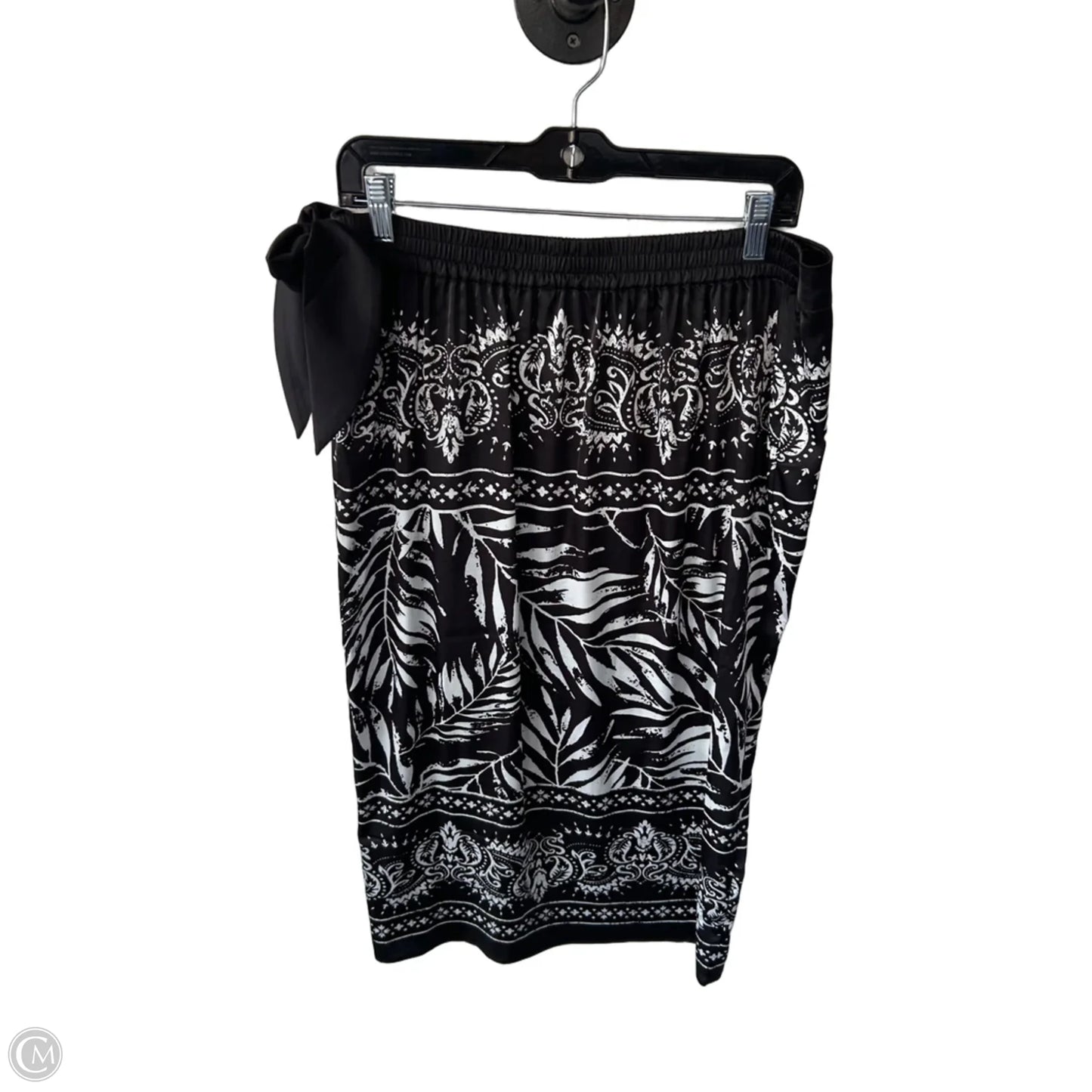 Skirt Midi By Rachel Zoe In Black & White, Size: L