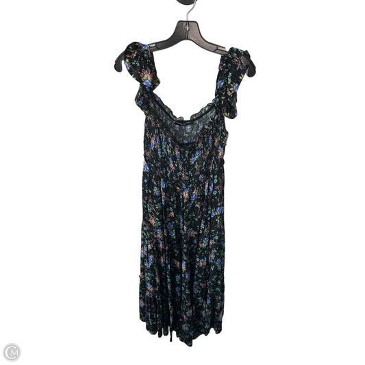 Dress Casual Maxi By Clothes Mentor In Black & Blue, Size: S