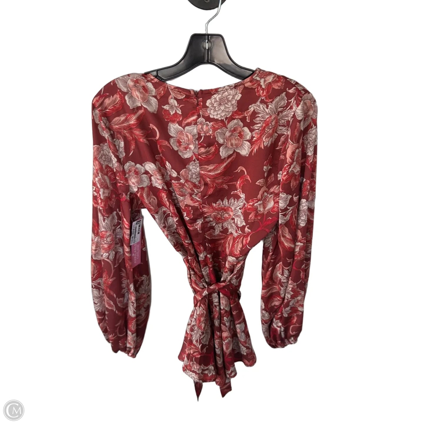 Dress Casual Short By Aakaa In Red & Tan, Size: S
