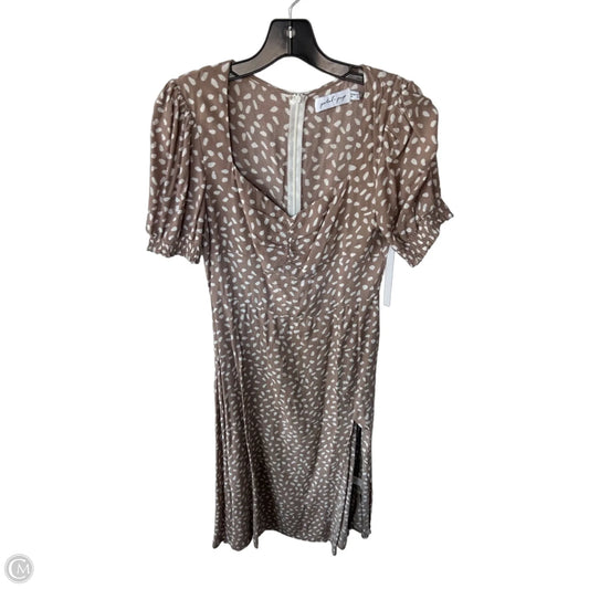 Dress Casual Maxi By Petal & Pup In Brown & White, Size: S