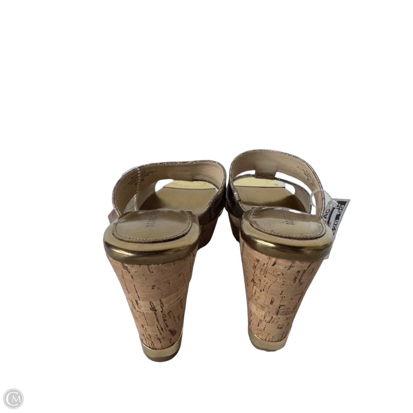 Sandals Heels Wedge By Marc Fisher In Animal Print, Size: 6.5
