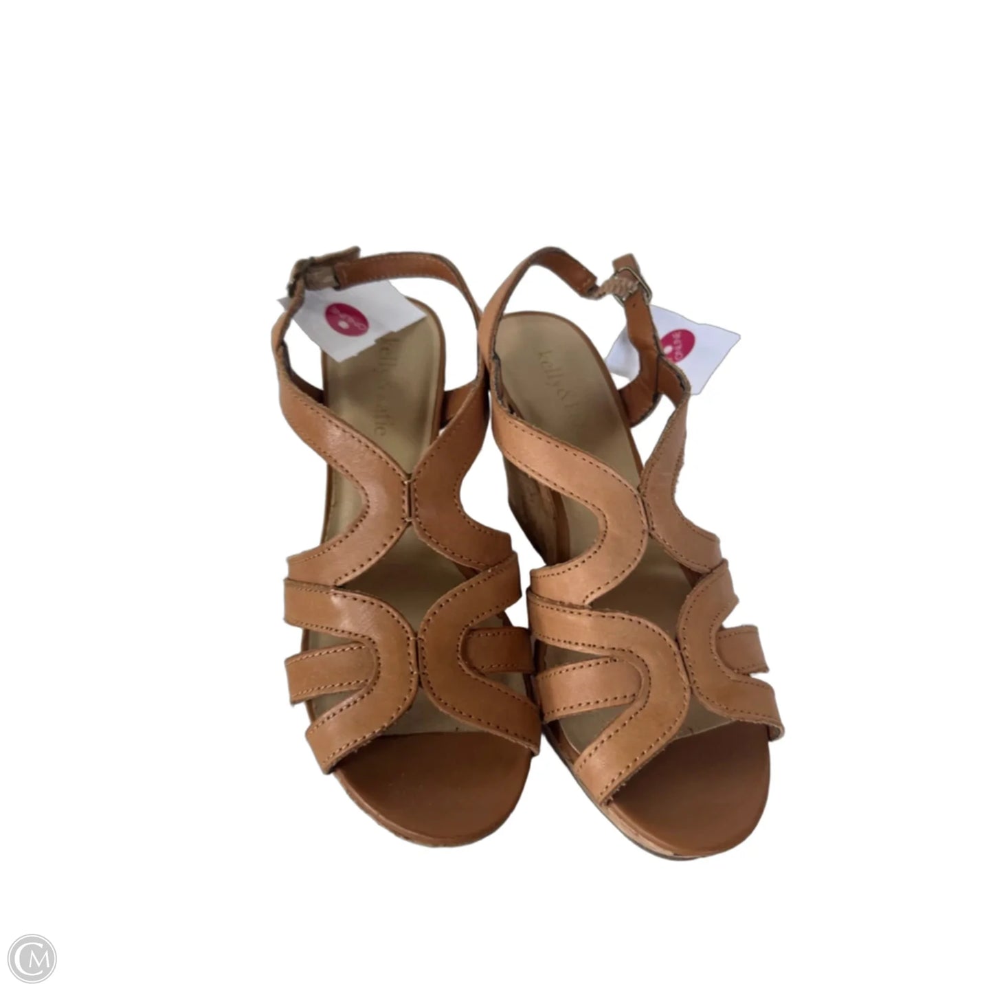 Sandals Heels Wedge By Kelly And Katie In Brown, Size: 6.5
