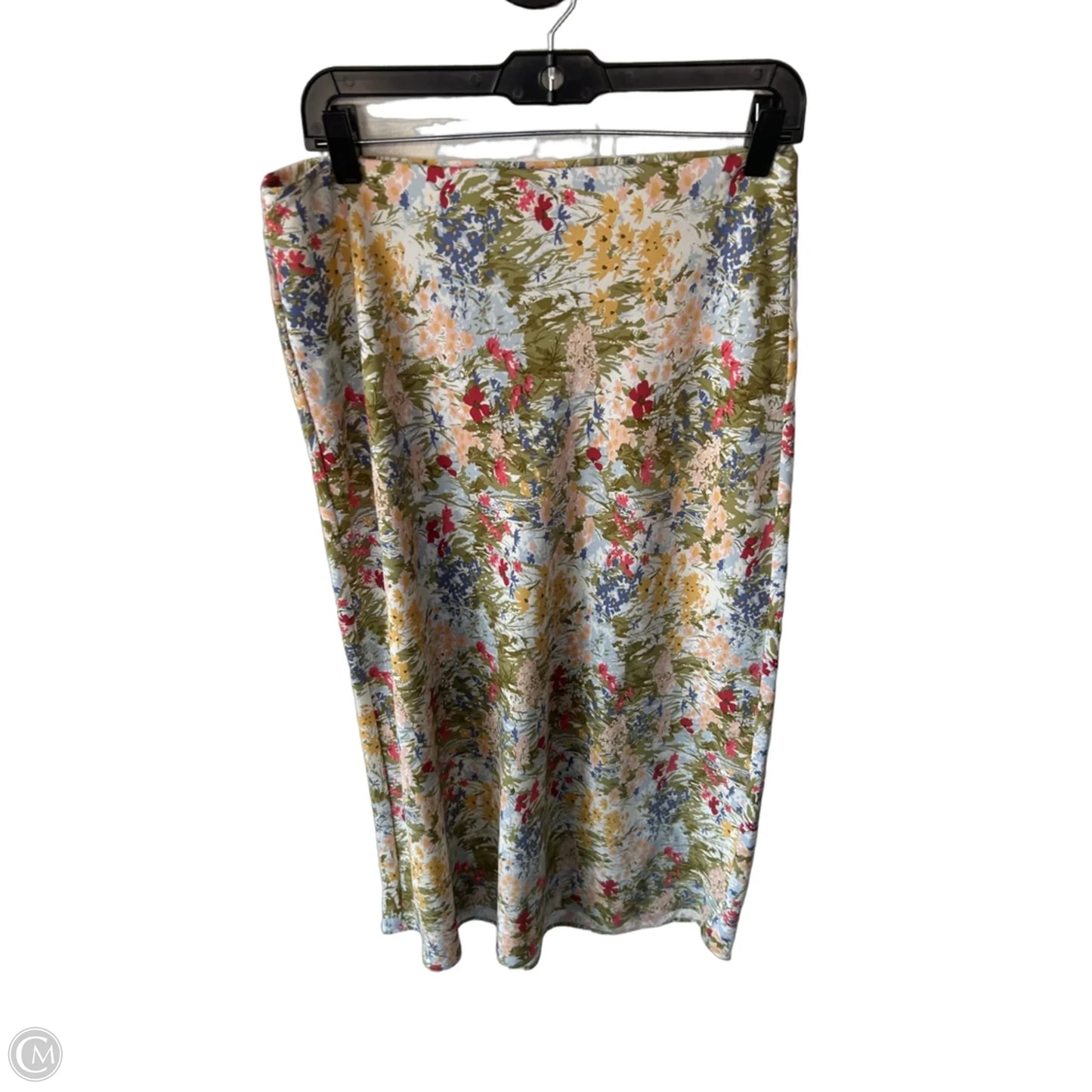Skirt Midi By Rachel Zoe In Green & Yellow, Size: 8