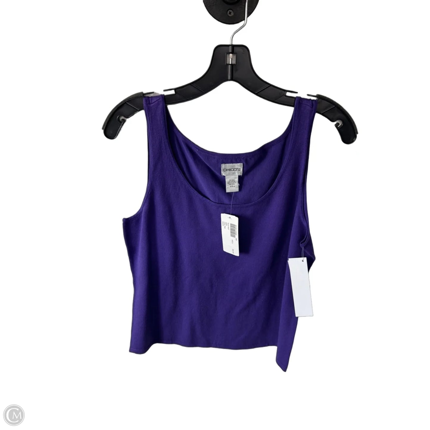 Top Sleeveless By Chicos In Purple, Size: L