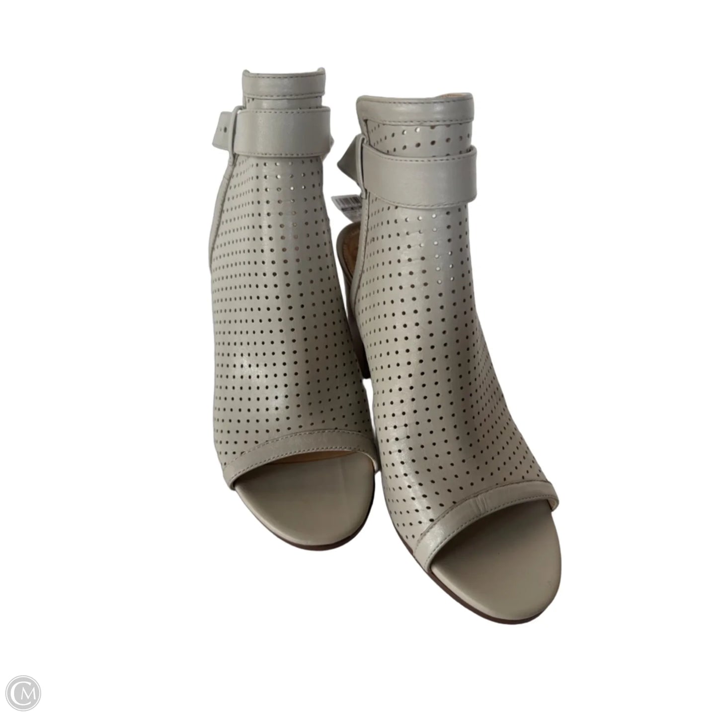 Sandals Heels Block By Sam Edelman In Cream, Size: 7.5